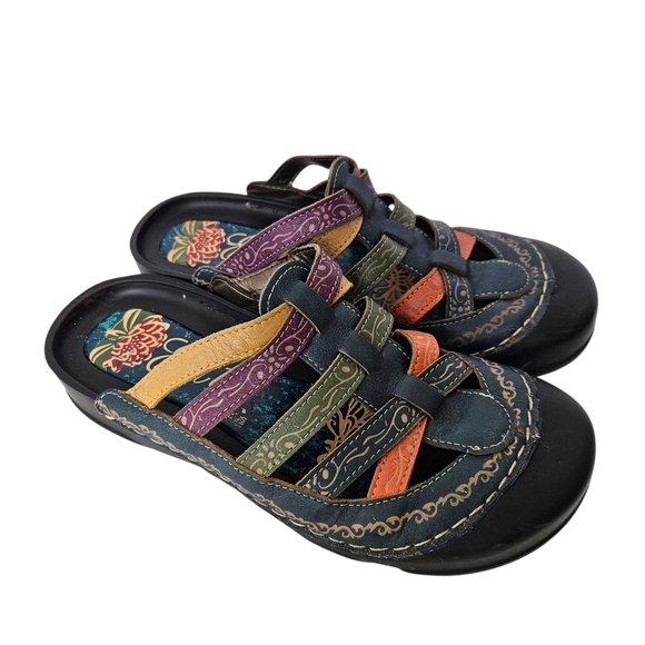 Elite By Corkys Rock Colorful Leather Slip On Shoes 7 - Picture 1 of 10